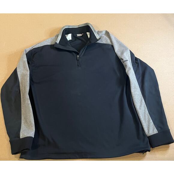 Black and Grey Quarter-Zip Athletic Pullover – Lightweight & Stylish - Picture 1 of 2